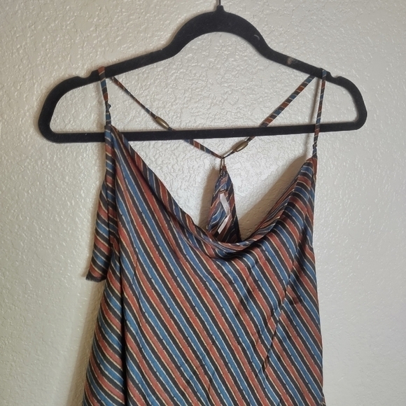 FREE PEOPLE Womens Tank Top Stevie Sleeveless Soft Multicolour Size L - Picture 3 of 7